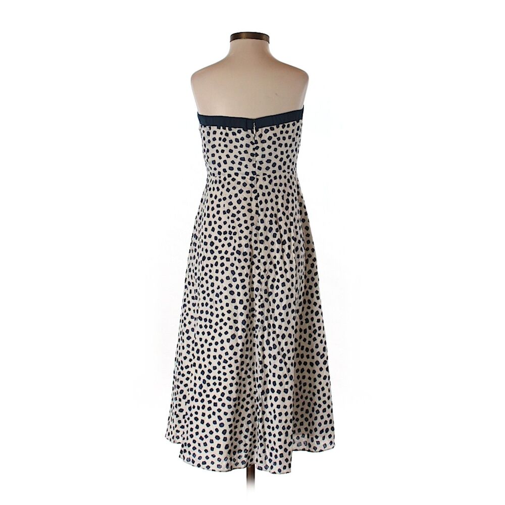 J crew strapless dress Sz 0 Navy blue - Picture 4 of 11